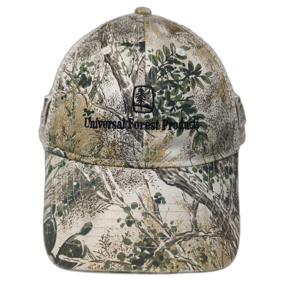 Game Guard Baseball Cap Beige Camo One Size Mesh Back Strapback Tree Logo hat